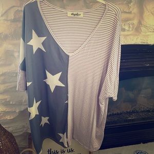SUPER CUTE. AMERICANA SHIRT. BRAND NEW WITH TAGS